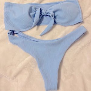 light blue bikini